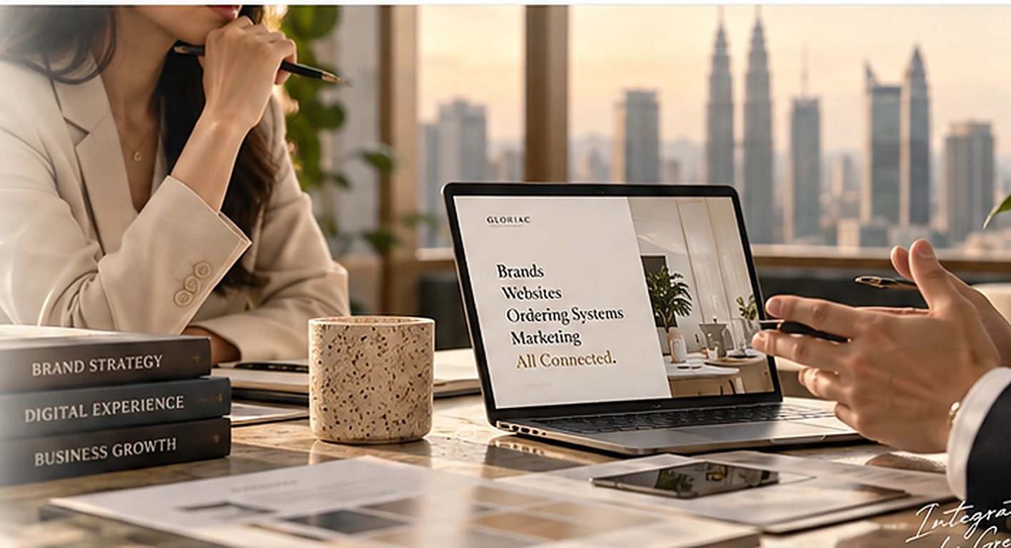 Gloriac business strategy consultation in a premium office